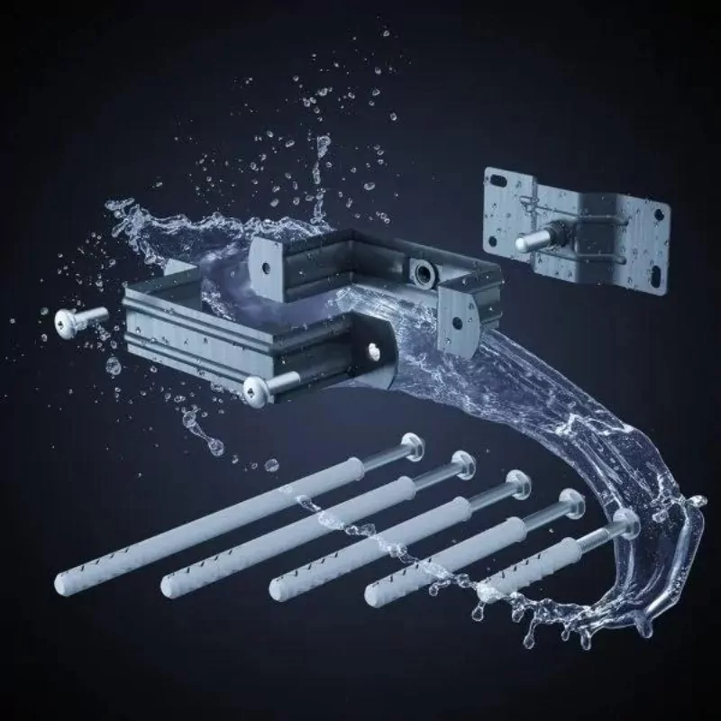 Fallrohrschelle quadratisch 1