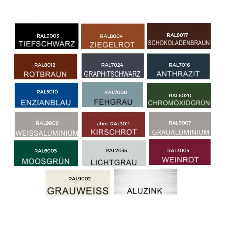 Dachpaneel PD510 S STEHFALZ colors