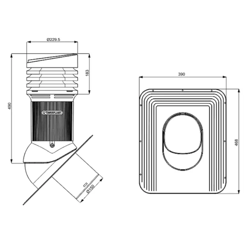Dachentlüfter Flachdach